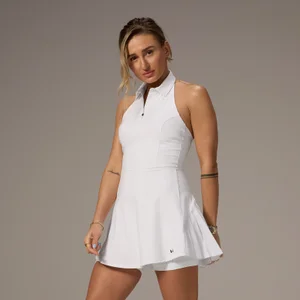 MP X Tatiana tennisjurk met kraag - Wit - Size M