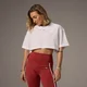 MP X Tatiana super-croptop - Wit