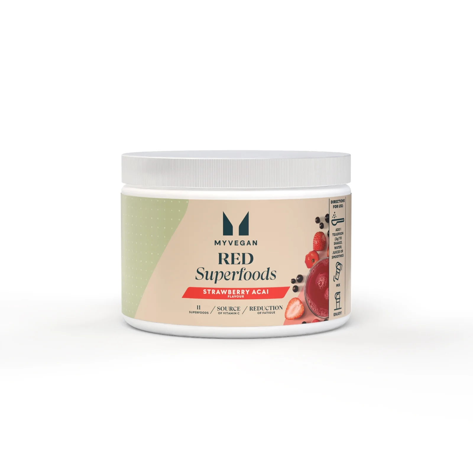 Red Superfoods - 50servings - Strawberry Acai Afbeelding 1