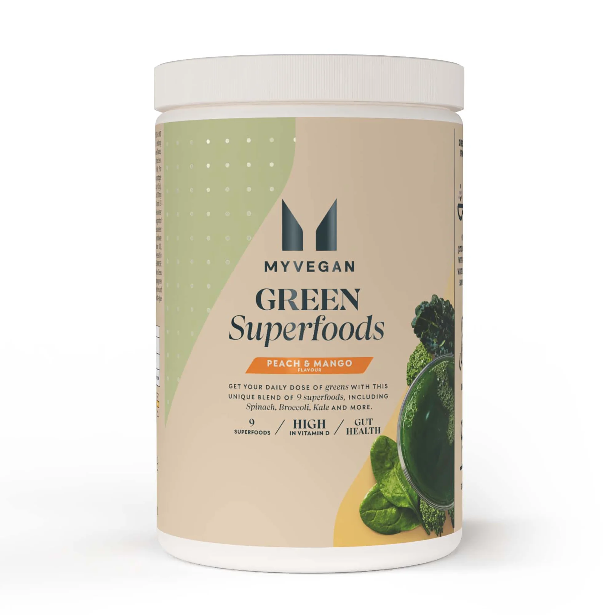 Green Superfoods - 50servings - Perzik & Mango Afbeelding 1