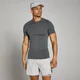MP Velocity naadloos T-shirt met nauwsluitende pasvorm voor heren - Donkergrijs