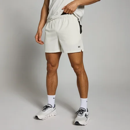 MP Tempo geweven trainingsshort met binnenbeenlengte van 12,7 cm voor heren - Mistgrijs