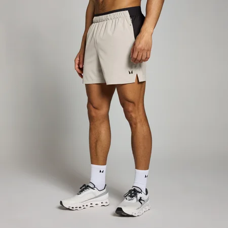 MP Tempo geweven trainingsshort met binnenbeenlengte van 12,7 cm voor heren - Duifgrijs