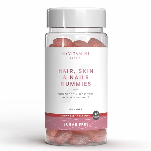 Haren, huid en nagelgummy's - 60gummies - Sugar Free Strawberry