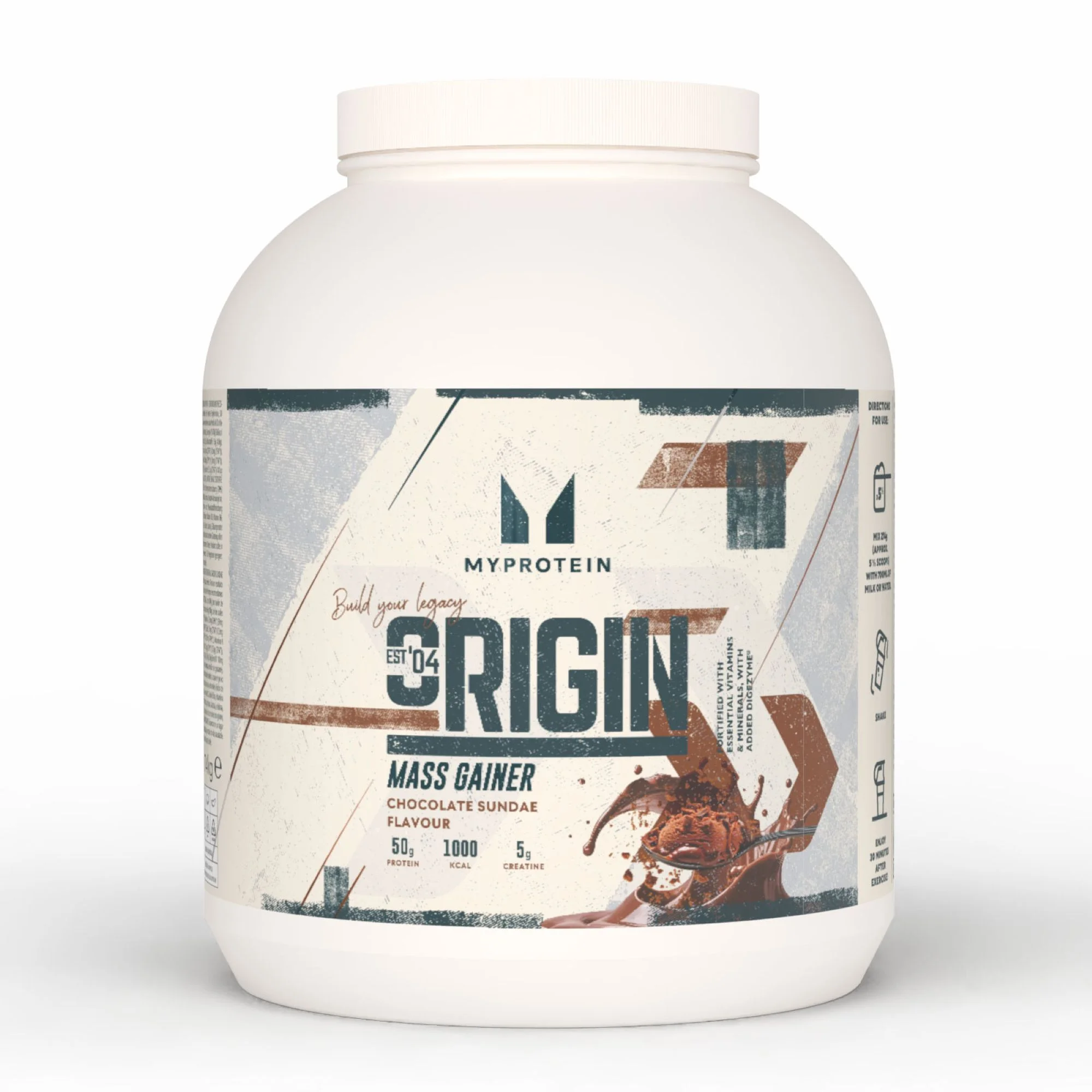 Origin Mass Gainer - 10 Servings - 2.74kg - Chocolade Sundea Afbeelding 1