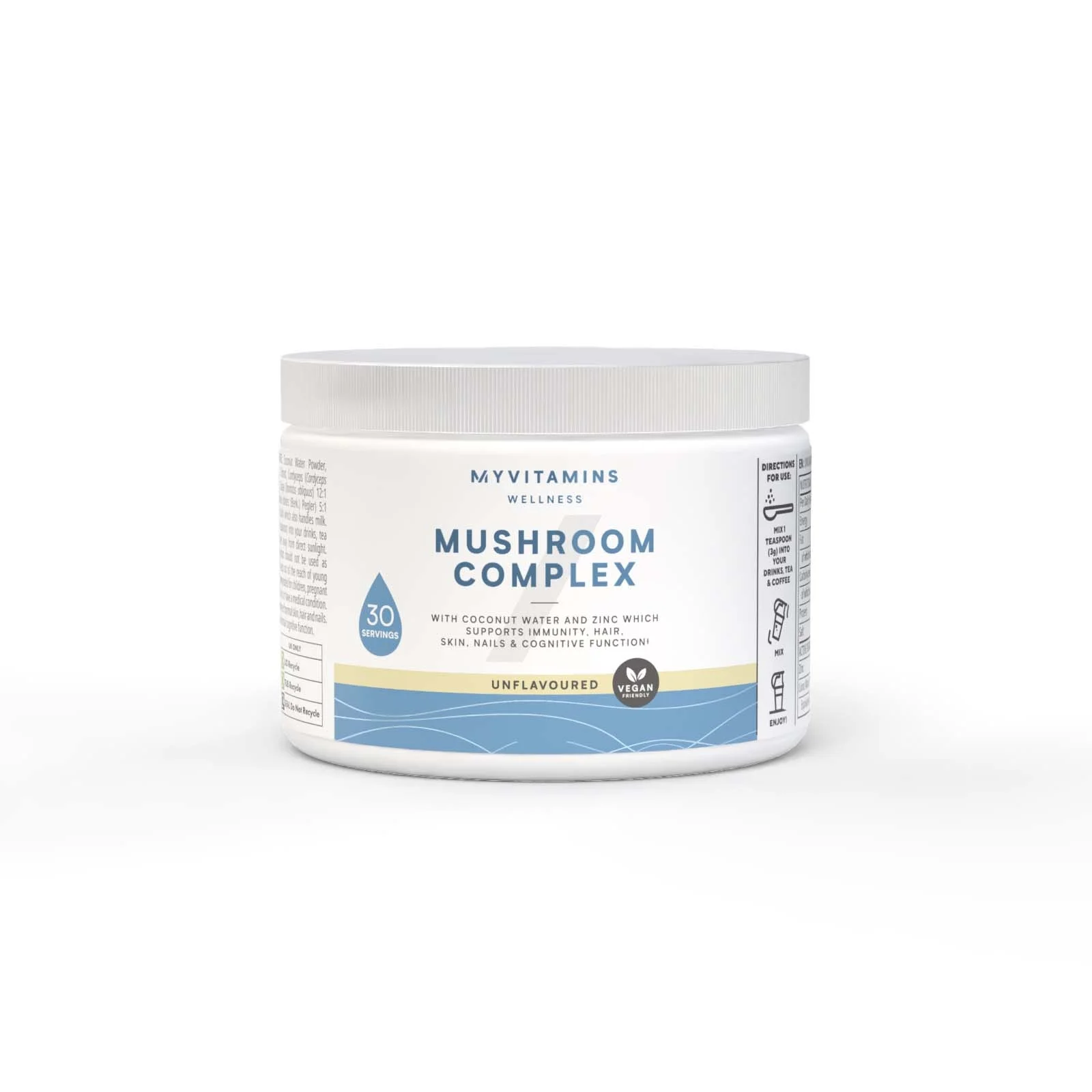 Paddenstoelencomplex in poedervorm - 30servings - Naturel Afbeelding 1