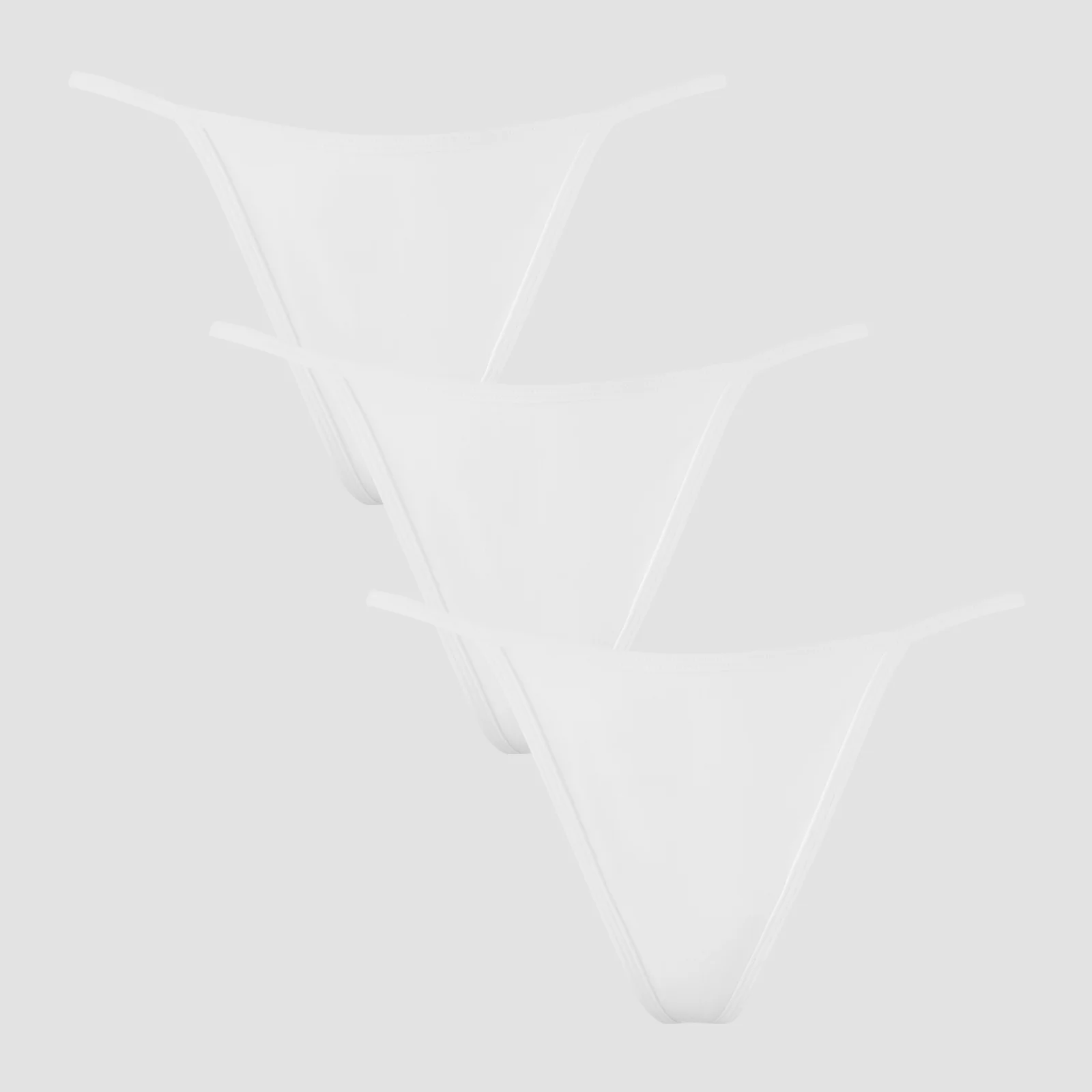 MP middelhoge G-string voor dames (verpakking met 3 stuks) - Wit - L Afbeelding 1