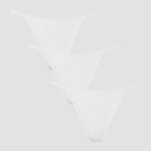 MP middelhoge G-string voor dames (verpakking met 3 stuks) - Wit - Size L