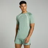 MP Tempo T-shirt met panelen voor heren - Vaalgroen