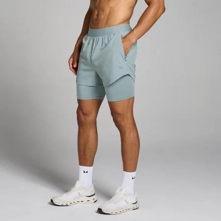MP Tempo 2-in-1 short voor heren - Loodgrijs