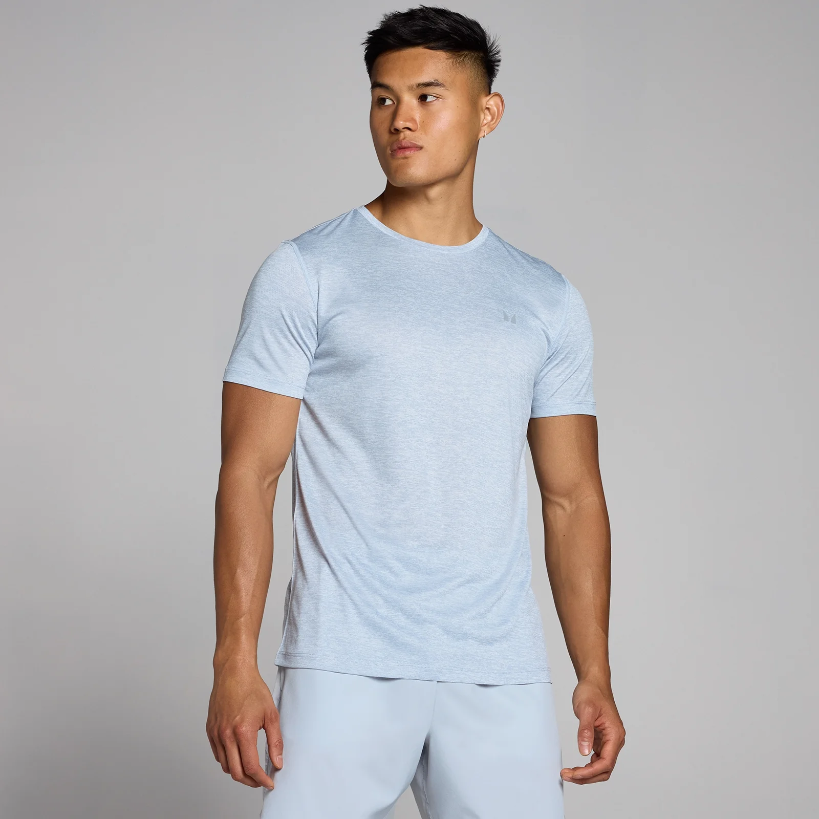 MP Tempo gemêleerd T-shirt voor heren - IJsgrijs - XS Afbeelding 1