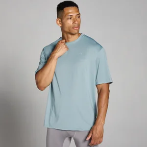 MP Tempo oversized trainingsshirt van mesh voor heren - Loodgrijs - Size M