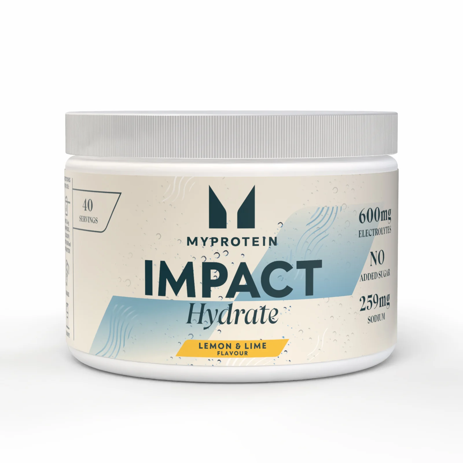 Impact Hydrate - 40servings - Nieuw - Citroen en Limoen Afbeelding 1
