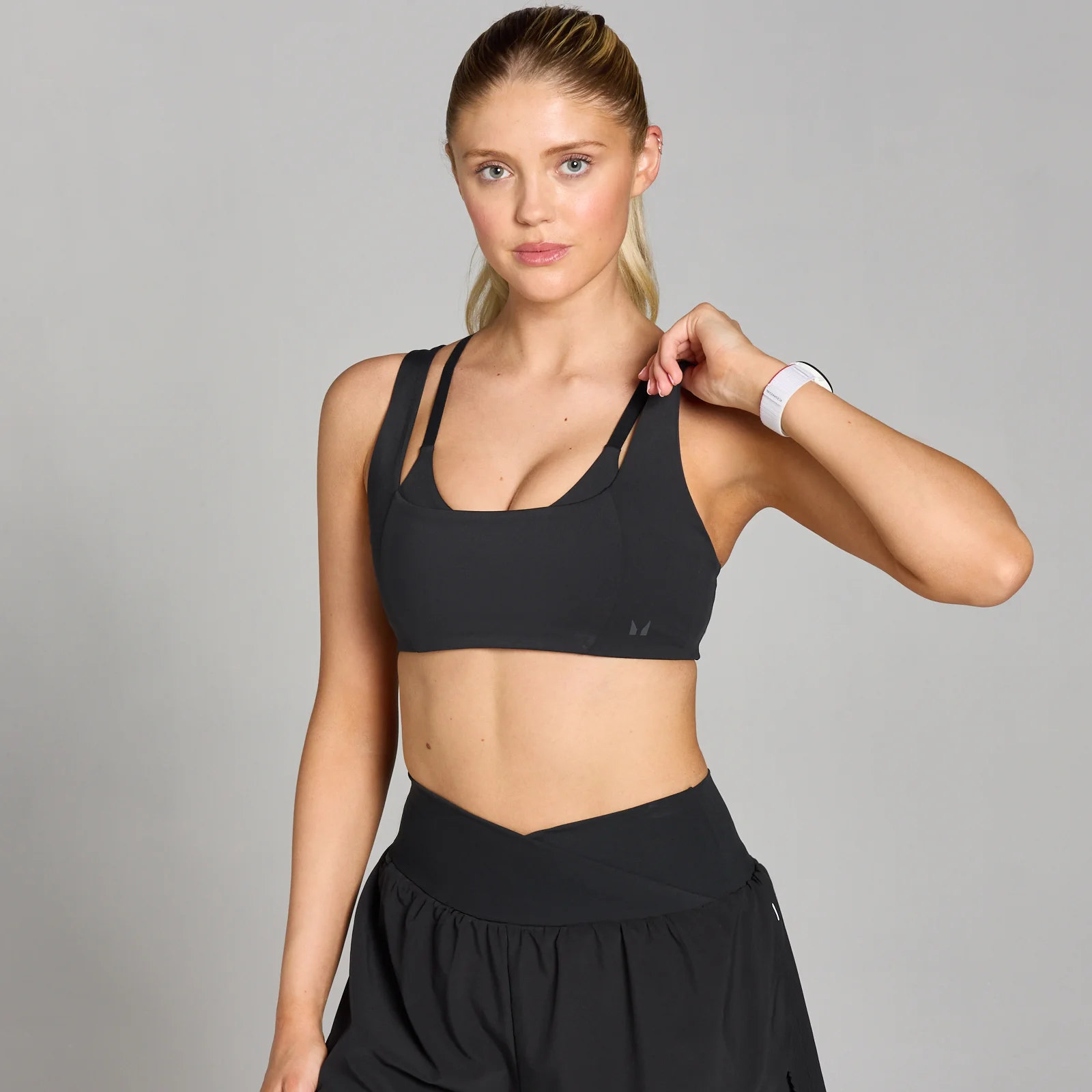 MP Tempo dubbellaagse sportbeha - Zwart - XS Afbeelding 1