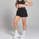 MP Velocity geplooide hardloopshort voor dames - Zwart
