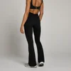 MP Tempo legging met geplooide voorzijde en uitlopende pijpen voor dames - Zwart