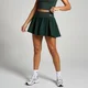 MP Tempo geplooide skort voor dames - Donkersmaragdgroen