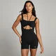 MP Studio gerimpeld bodysuit voor dames - Zwart