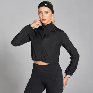 MP Velocity nauwsluitend en gecropt windjack voor dames - Zwart - Size XS