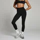 MP Studio gevouwen legging voor dames - Zwart