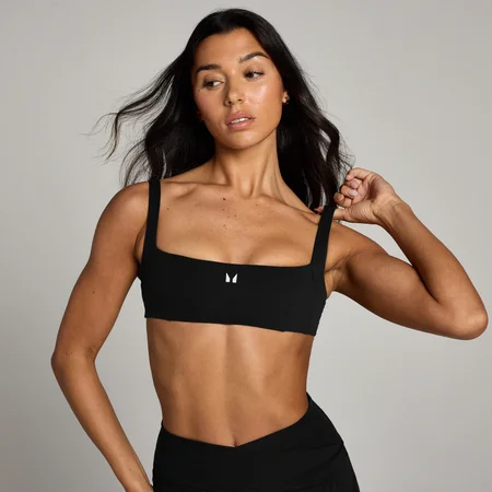 MP Studio sportbeha met open rug - Zwart