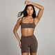 MP Studio sportbeha met open rug - Chocoladebruin