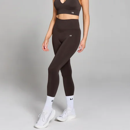 MP Tempo naadloze scrunchlegging voor dames - Chocoladebruin