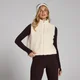 MP gecropte bodywarmer van borgstof voor dames - Roomwit