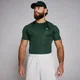 MP basislaag trainingsshirt met korte mouwen voor heren - Donkersmaragdgroen