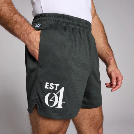 MP short van mesh voor heren - Verwassen zwart