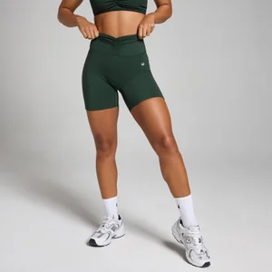 MP Tempo short met geplooide voorzijde voor dames - Donkersmaragdgroen - Size XS