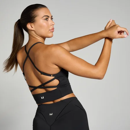 MP Tempo Ultra hemd met gekruiste rugbandjes voor dames - Zwart