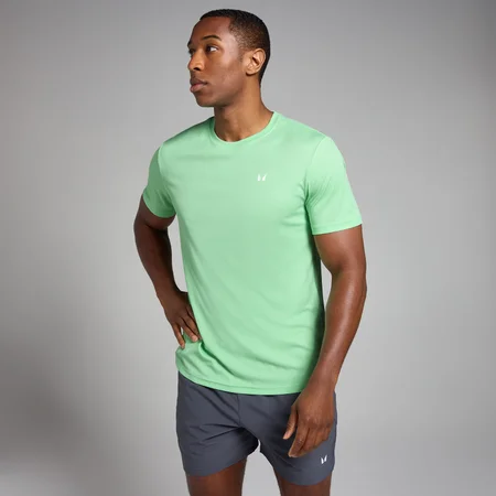 MP Active gerasterd trainingsshirt voor heren - Mintgroen