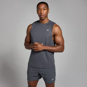 MP Active gerasterd trainingshemd voor heren - Donkergrijs - Size XS
