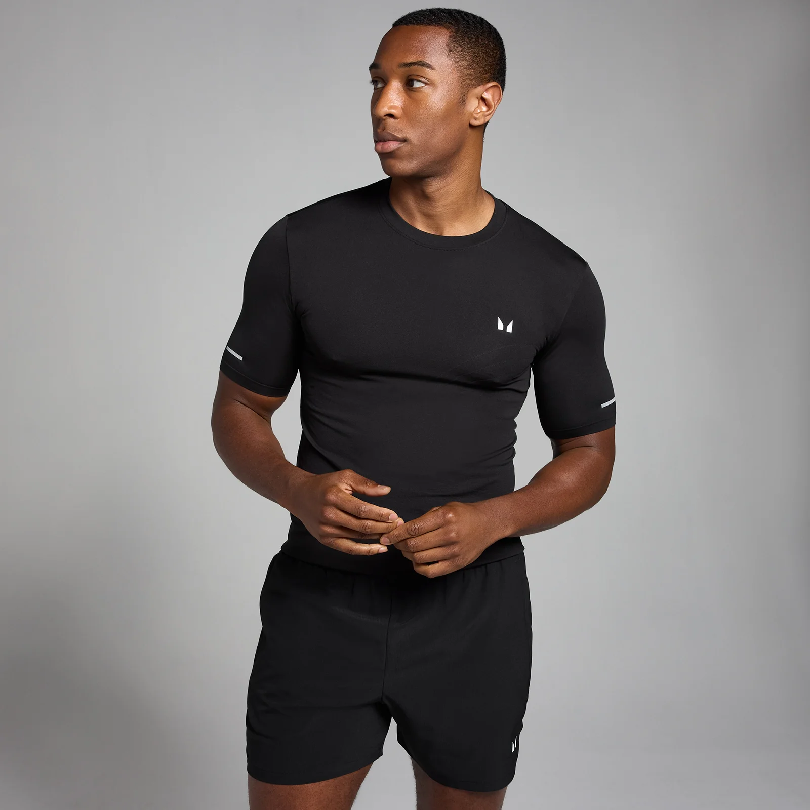 MP Active naadloos T-shirt met opdruk voor heren - Zwart - XS Afbeelding 1