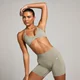 MP naadloze microbralette - Donkersaliegroen
