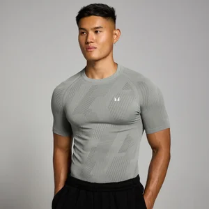 MP Tempo naadloos T-shirt met opdruk van pilaar voor heren - Stormgrijs - Size XXL