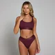 MP bralette met ronde hals - Donkerbessenrood