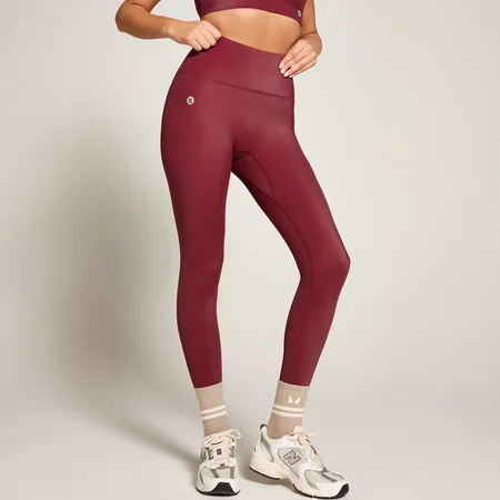 MP X Tatiana glanzende legging met hoge taille - Wijnrood