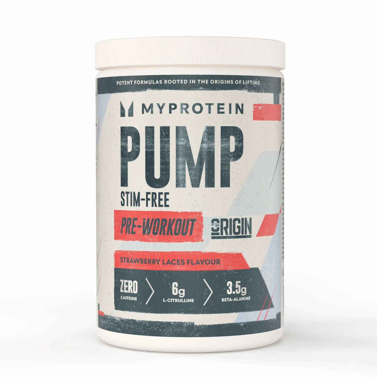 Origin Stim-Free Pre-Workout - 600G - 30servings - Strawberry Laces Afbeelding 1