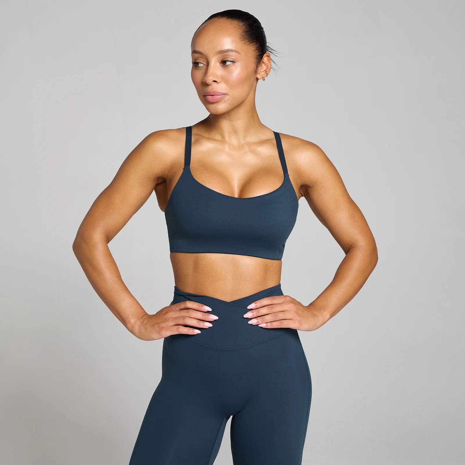MP Tempo sportbeha - Donkersaffierblauw - XS Afbeelding 1