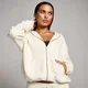 MP Basics hoodie met rits voor dames - Roomwit