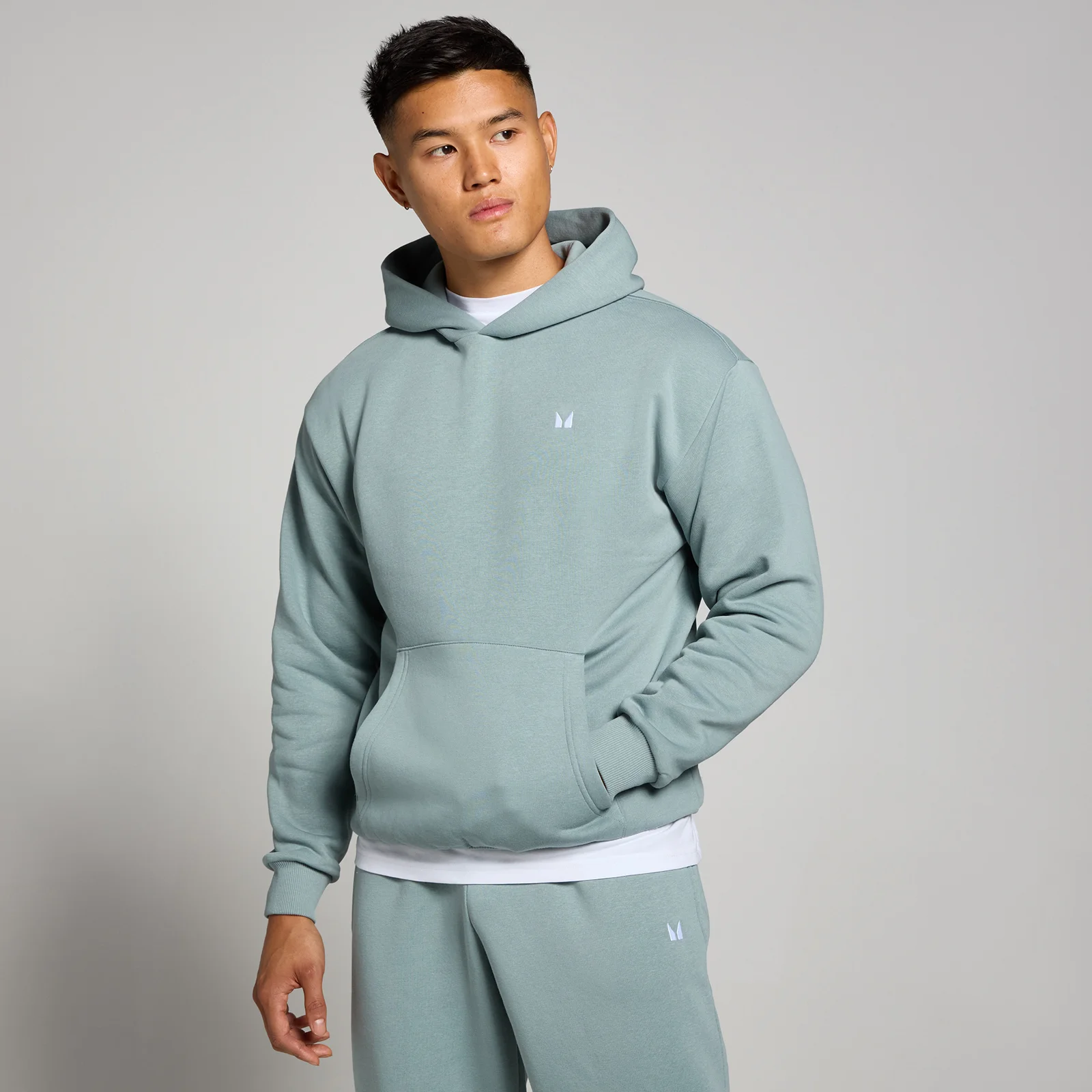 MP Rest Day oversized hoodie voor heren - Loodgrijs - XL Afbeelding 1