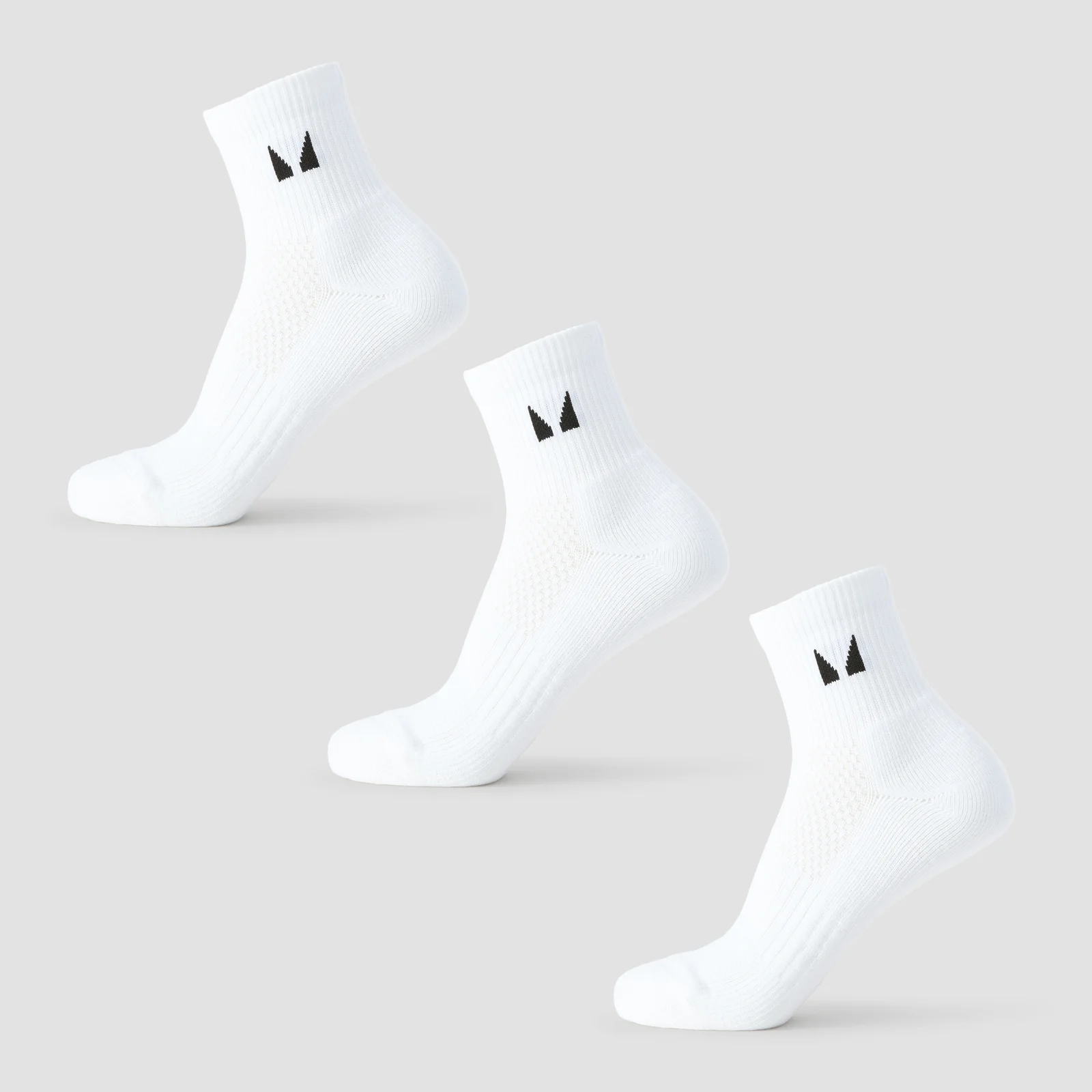 MP korte hardloopsokken (verpakking met drie stuks) - Wit - UK 2-5 Afbeelding 1