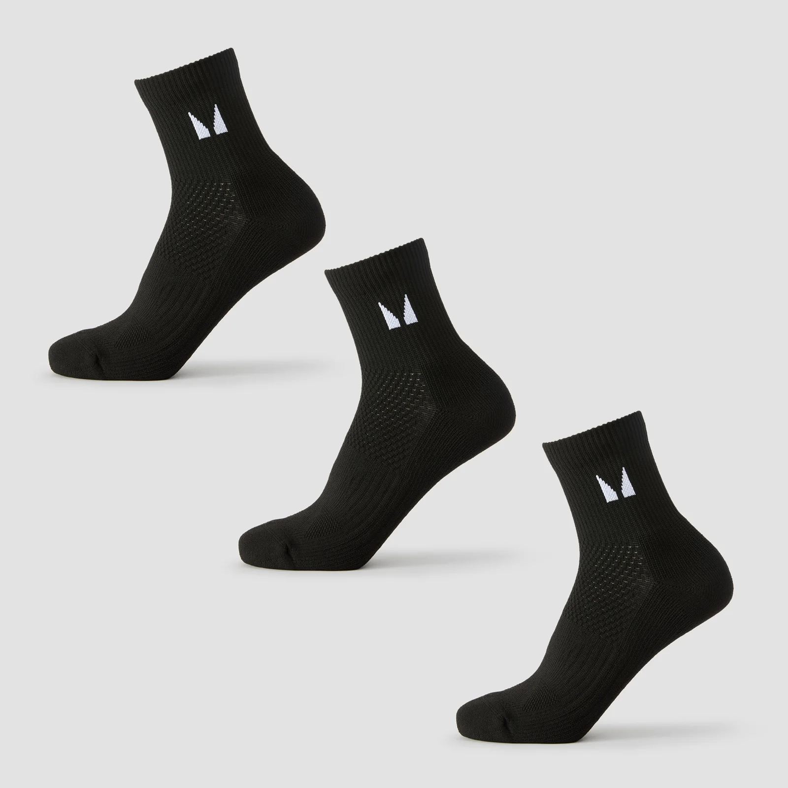 MP korte hardloopsokken (verpakking met drie stuks) - Zwart - UK 9-11 Afbeelding 1