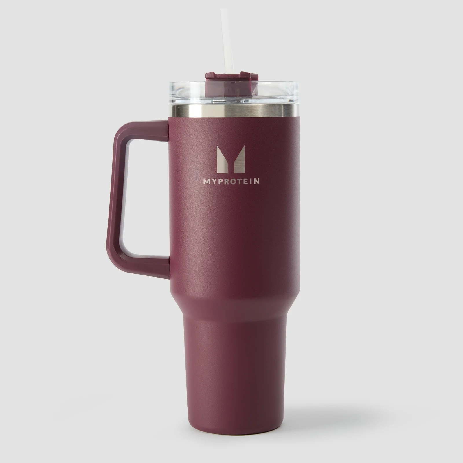 Myprotein Metalen Zijhandvat Rietjes Fles 1200ml - Diep Bes Afbeelding 1