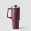 Myprotein Metalen Zijhandvat Rietjes Fles 1200ml - Diep Bes