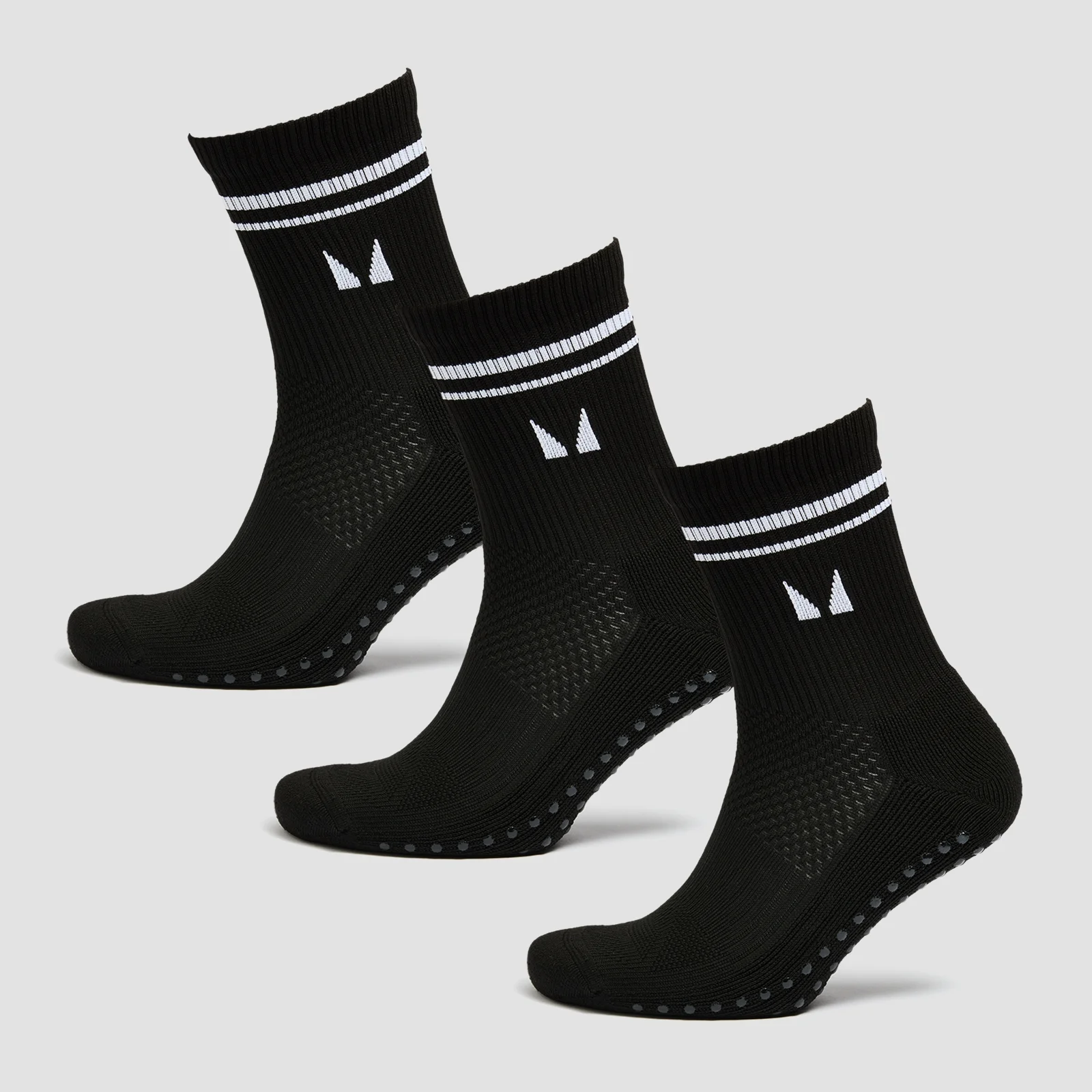 MP pilatessokken (verpakking met drie stuks) - Zwart - UK 2-5 Afbeelding 1