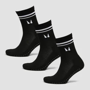MP pilatessokken (verpakking met drie stuks) - Zwart - Size UK 12-14