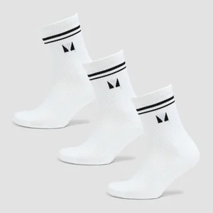 MP pilatessokken (verpakking met drie stuks) - Wit - Size UK 2-5